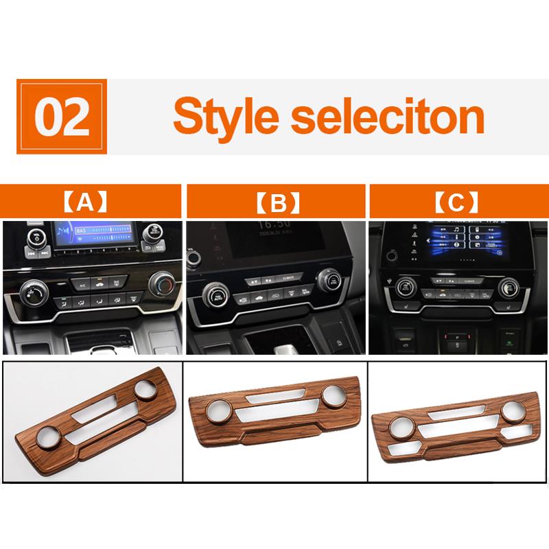 ABS Car Interior Center Console Air Condition AC Switch Button Panel Cover Trim For Honda Crv CR-V 2017 2018    2022