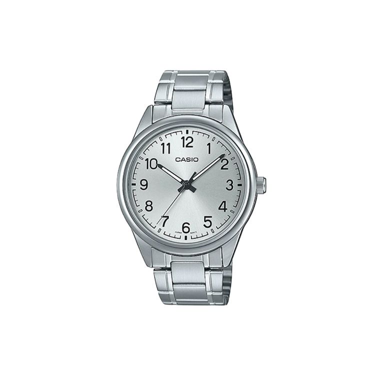 Casio Standard Series Classic Retro Small Round Business Fashion Digital Dial Watch Quartz Movement Stainless Steel Strap Men watches MTP-V005D-7B4