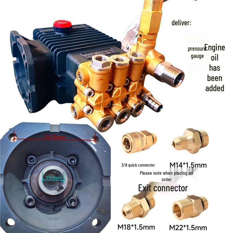 

Медная плунжерная головка насоса сверхвысокого давления для коммерческих автомоечных машин Standard