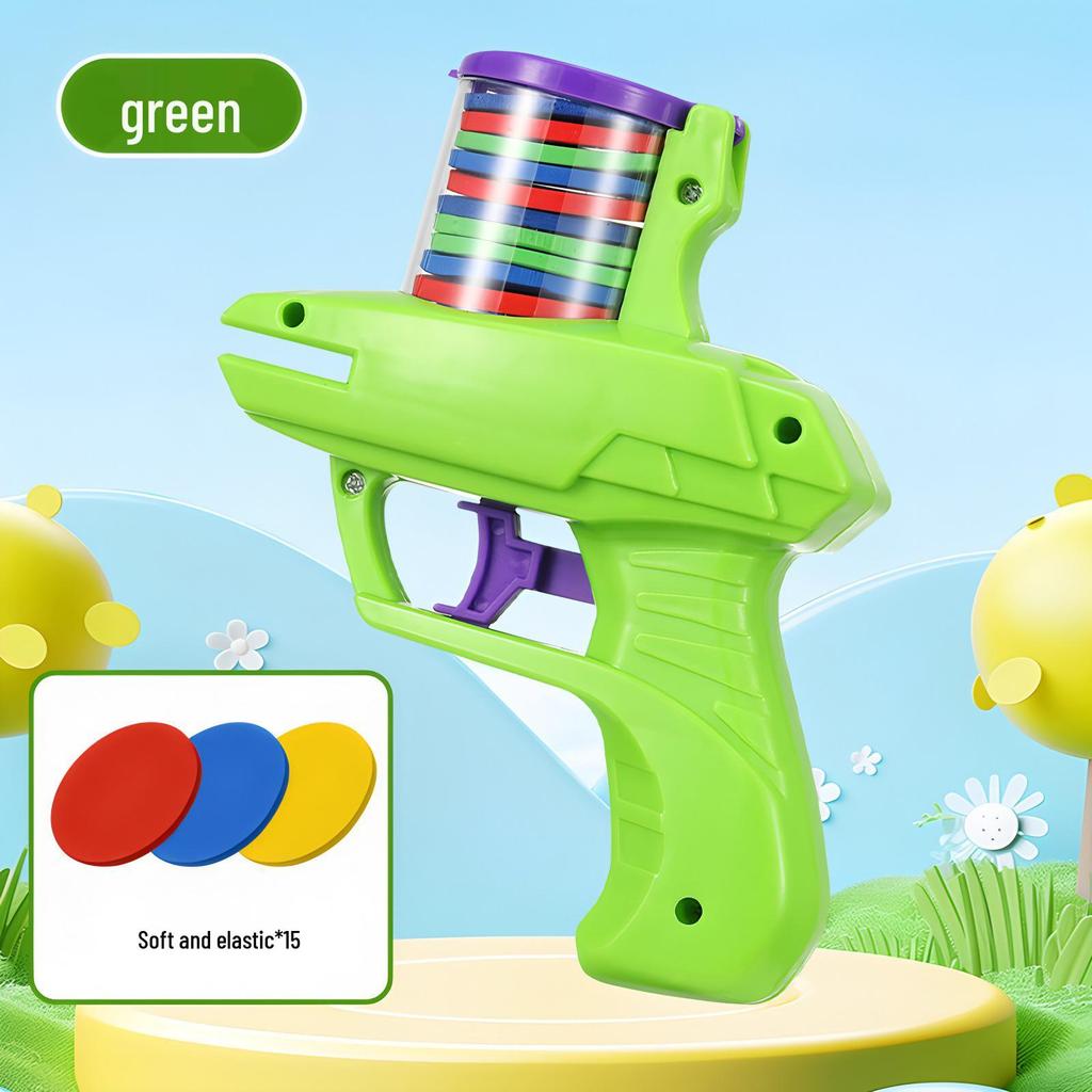 Cross-Border Flying Saucer Radish Soft Bullet Toy Gun - Safe & Fun for Kids, Parent-Child Play