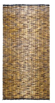 Speziell geräucherte Bambusrollos, 88 x 180 cm, Hergestellt aus natürlichem schwarzem Rundbambus, Braun, von Mizukan Seirensho