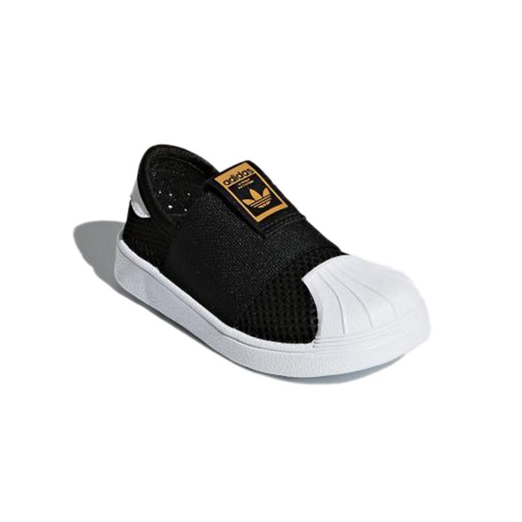 adidas Originals SUPERSTAR Smr 360 I Comfortable Breathable Low Top Skateboard Shoes Black Infant And Toddler DB0922