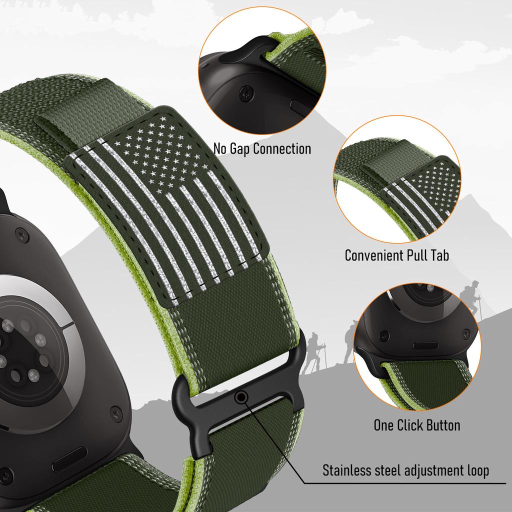 Trail loop Strap for Apple watch Bands 49mm 44mm 40mm 41mm 45mm 42mm 46mm correa bracelet iWatch series 7 se 8 9 10 11 Ultra2 3