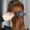 Claw Resin Korean Style Hairpin Female Hair Accessories Flower Hair Clip Rhinestone Duckbill Clip