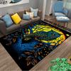 "Colorful Owl On Tree Design Carpet with Moonlit Night Scene" Suitable for Use As an Anti-slip for Living Room Bedroom Sofas