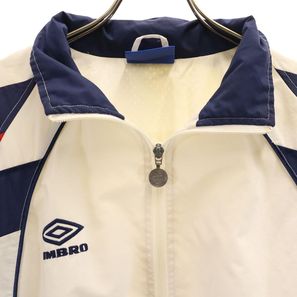 Umbro 90s Old Windbreaker M White Jacket Mesh Lining Men's Used