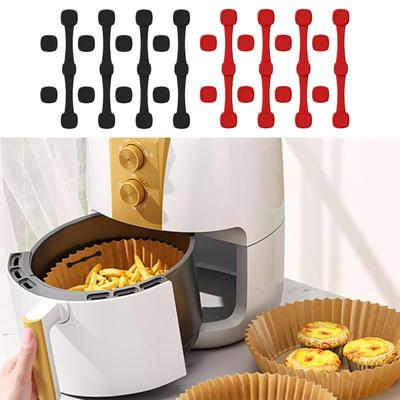 4Pcs/set Air Fryer Magnet Air Fryer Fixation Silicone Buckle Prevent Paper From Covering Airfryer Magnets