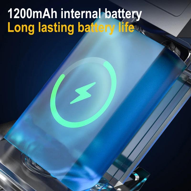 BORUiT EDC UV LED Fluorescence Flashlight Type-C Rechargeable Rotatable Torch Work Light with Clip Magnet Camping Pocket Lantern