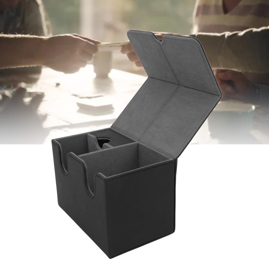 Card Deck Box PU Leather Magnetic Card Storage Holder   Case Fits 160 Cards for Trading Cards Tarot Cards