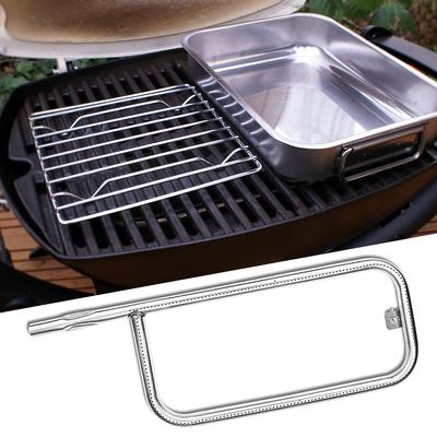 Grill Burner Tube Replacement 304 Stainless Steel Heating Element Top Heat Grill Grill Burner Replacement Part for Weber Q100