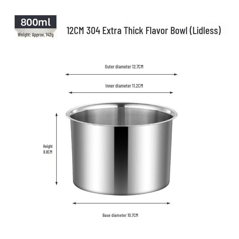 Lainuo Stainless Steel Condiment Jars