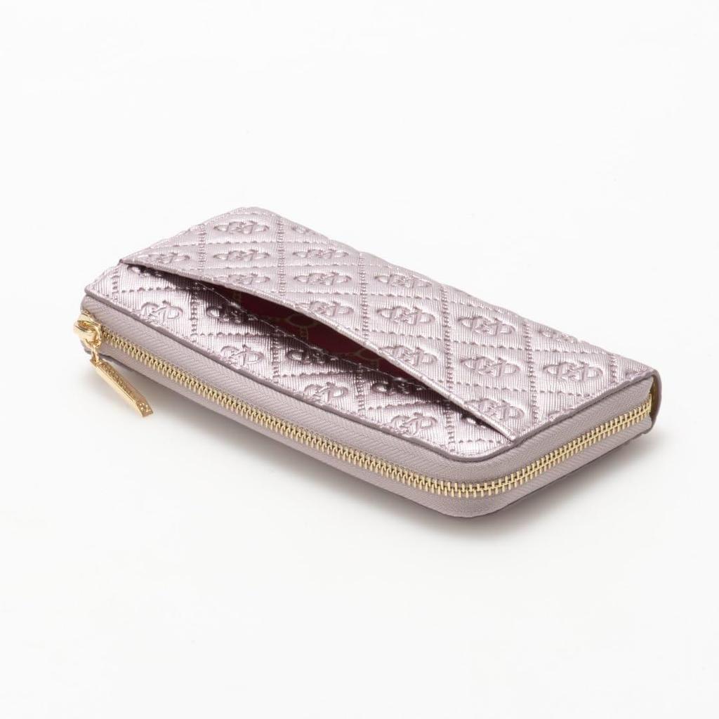 Pinky Diane Wallet Union Synthetic Leather with Original Metallic Lavender & & Charm, Color, PDLWFDT8,