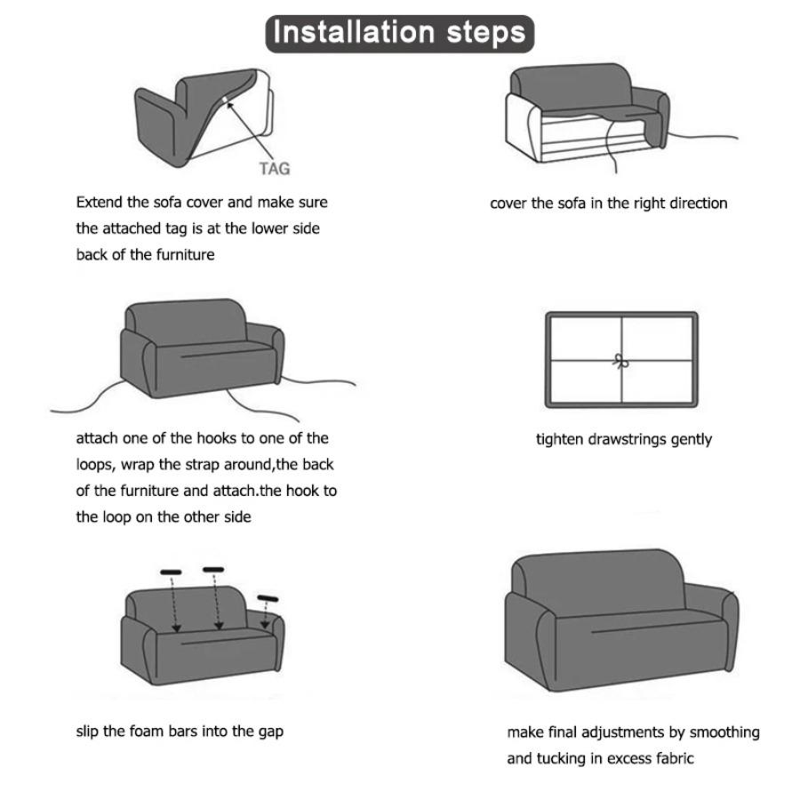 Nordic Style Cotton Gauze Sofa Cover - 4-Season All-in-One Couch Protector, Reversible Throw Blanket & Lightweight Camping Mat Home Decor