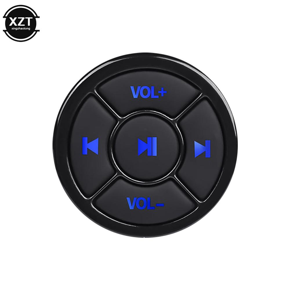 Newest Wireless Bluetooth Media Button Remote Controller Car Motorcycle Bike Steering Wheel MP3 Music Play For IOS Android Phone