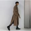 Zimní Nový Korejská Verze Vlněný Kabát Pánský Středně Dlouhý Volný Vlněný Zesílený Trenčkot