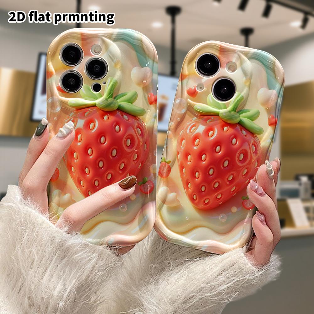 Phone Case: 2D Flat Design Suitable for iPhone 18, 17, 16, 15, 14, 13 Pro Protective Case, Puffy Gummy Style, Perfect Holiday Gift for Christmas and H