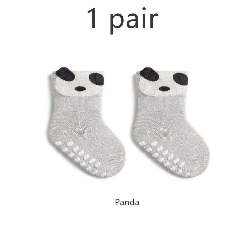 4/1 Pairs/Lot Cartoon Baby Floor Socks Non-Slip Glue Kids Socks Indoor Cooling Soft Cotton Toddler Socks For Newborn