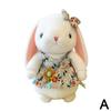 23cm Cute Flower Skirt Rabbit Plush Toy Pp Cotton Baby Soothing White Rabbit Doll Kawaii Pillow Girl Birthday Gift Home Decora