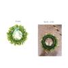 Irish St. Patrick's Day Simulation Green Door Hanging Bow Decoration Wreath