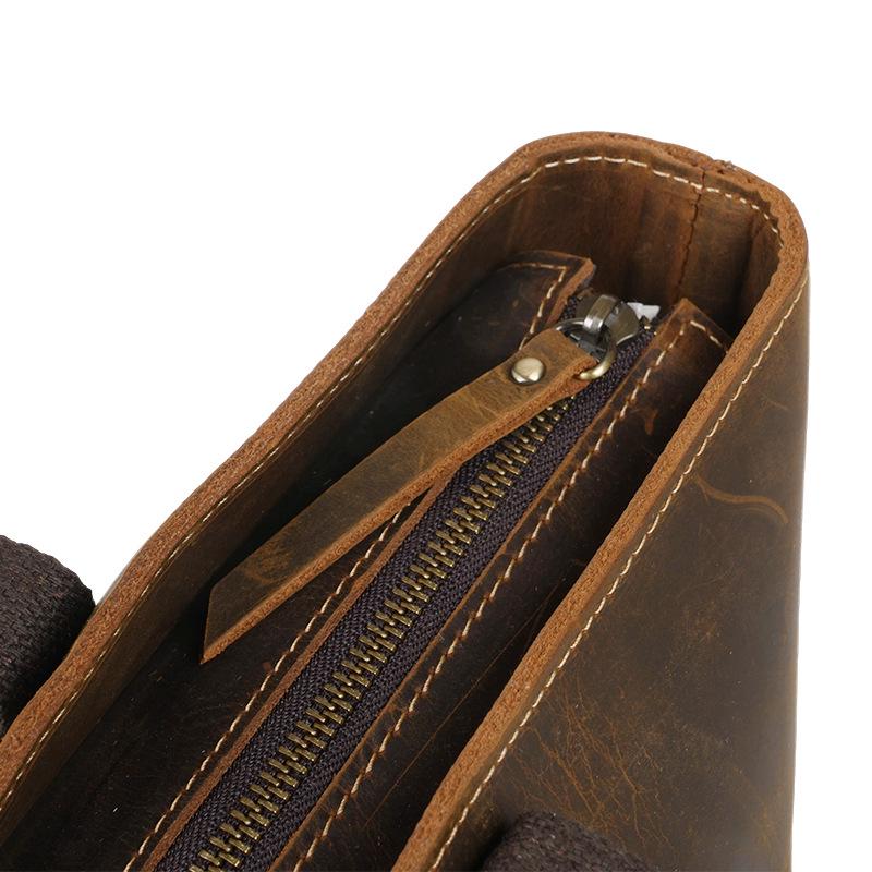 Vintage Unisex Crazy Horse Leather Tote Bag: Large Capacity, Fashionable Single Shoulder Cowhide Handbag