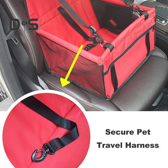 Torba na siedzenie dla psa w samochodzie składana torba transportowa dla zwierząt wodoodporna pusta wentylowana siatka regulowany pasek stabilny kosz do przenoszenia psa kota torba podróżna dla zwierząt