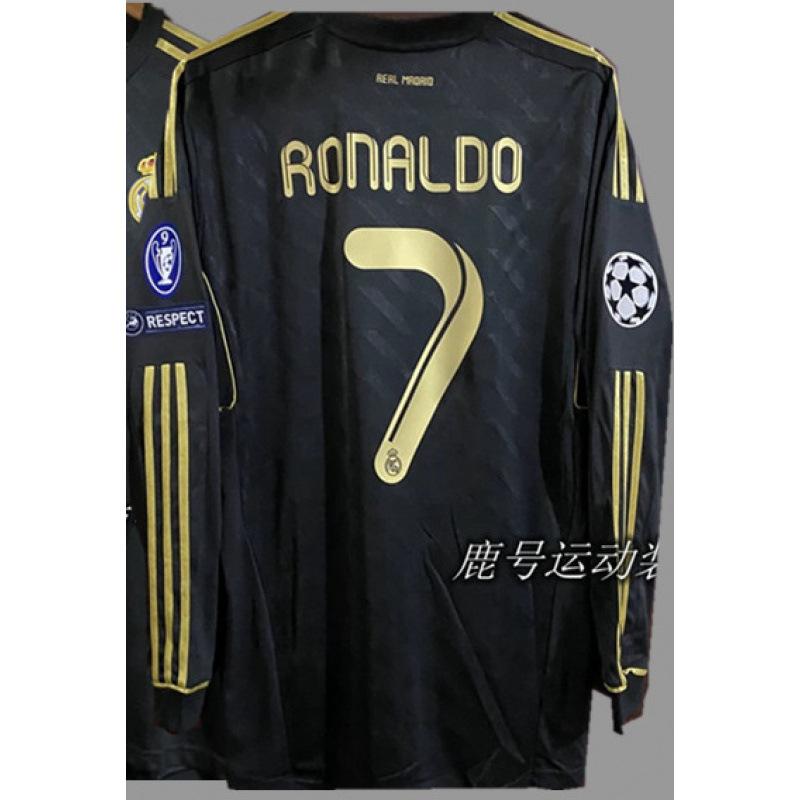 Vintage Jerseys, Soccer Uniforms, AC Ronaldo, Ronaldinho, Zidane, Long-sleeved Sportswear, National Team Uniforms