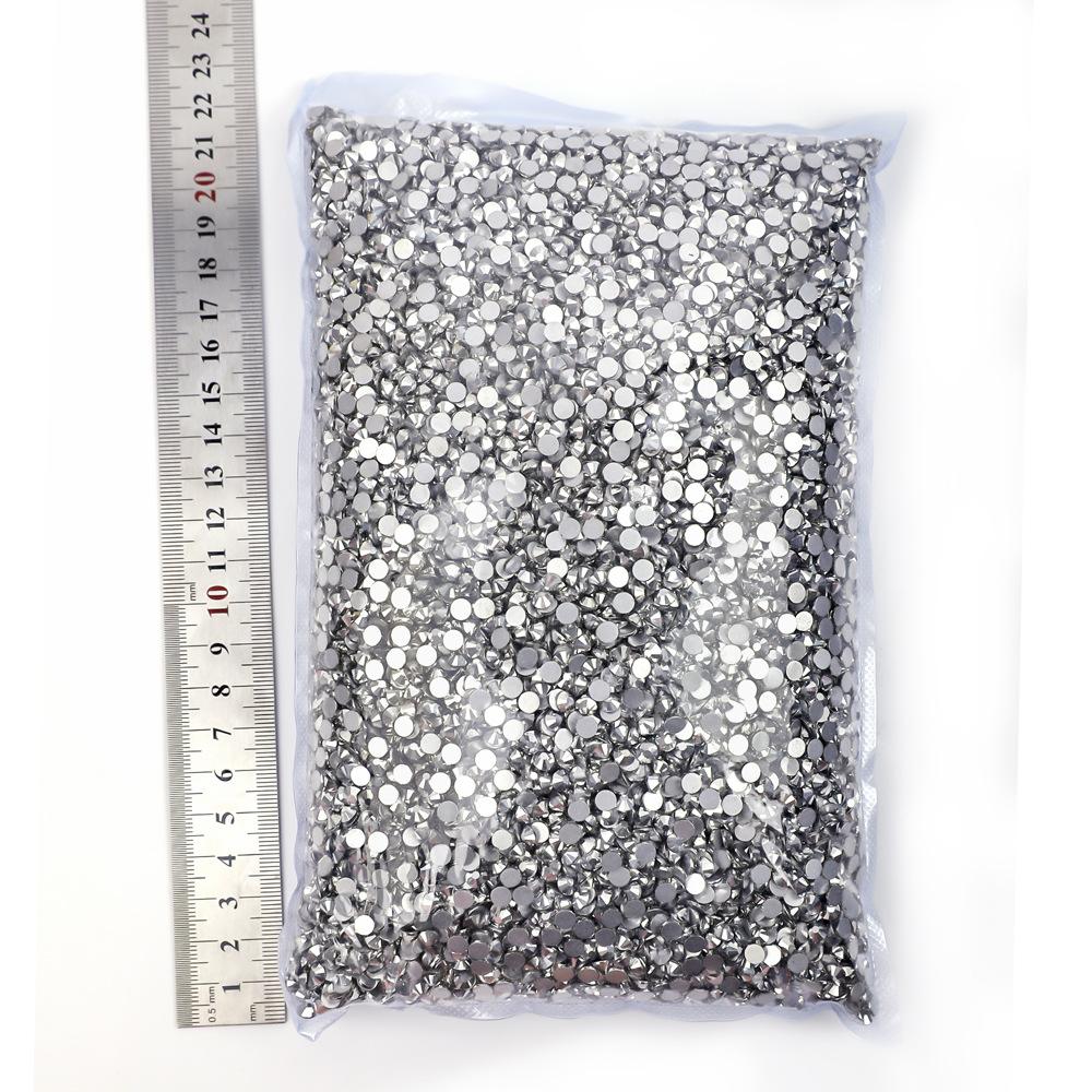 Weichen Big Bag Flat Bottom Diamond Color Plated Crystal Diamond Decorative Rhinestone Diy Nail Art Glass Jewelry Accessories