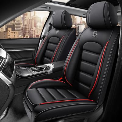 Funda Completa para Asientos de Coche de 5 Plazas – Se Adapta al 95% de Todos los Vehículos de 5 Plazas (Coches, SUVs, Furgonetas) – Cuero PU de primera calidad, Transpirable – Protección para asientos para todas las estaciones