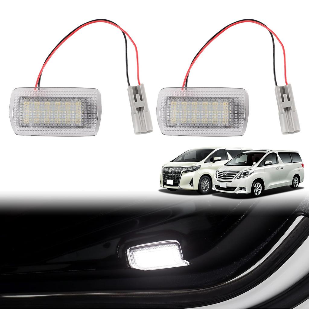 GIMUYA LED Courtesy Lights for Toyota Alphard and Vellfire 30 Early and Late Welcome Genuine High Includes Installation Set of 2 (20 Series, Series,
