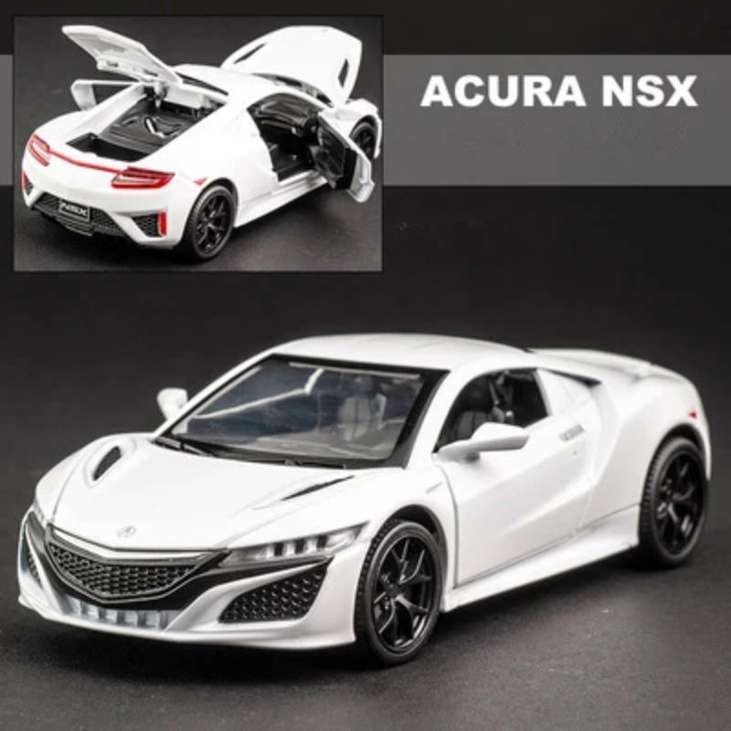 1/32 Honda Acura NSX Alloy Sports Car Diecasts & Toy Vehicles Metal Car Model Simulation Sound and Light Collection Childrens Toy Gift