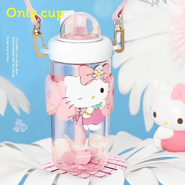 Sanrio Melody Tritan Reusable Straw Water Bottle With Leakproof Seal For Kids And Adults