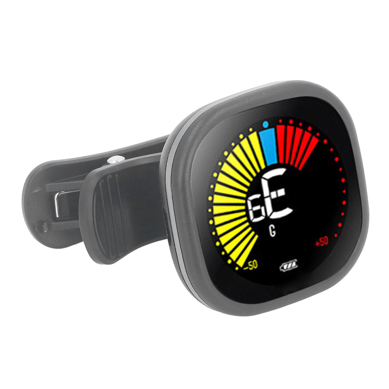 Guitar Tuner Automatic Color Display Professional Clip On Tuner for Violin Bass Ukulele