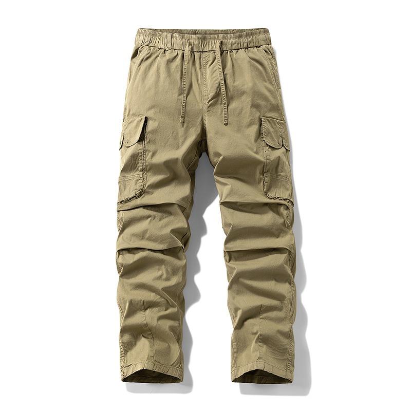 New Overalls Multi-pocket Casual Loose Men's Trousers Trendy Brand Men's High-end Pants Simple Men's Clothing