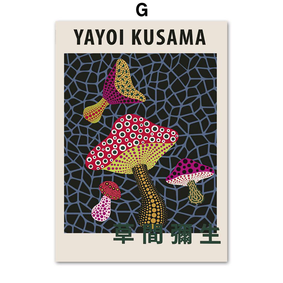 Yayoi Kusam Polka Dots Kürbisse Abstrakte Wand Kunst Leinwand Malerei Nordic Poster Und Drucke Wand Bilder Für Wohnzimmer Dekor