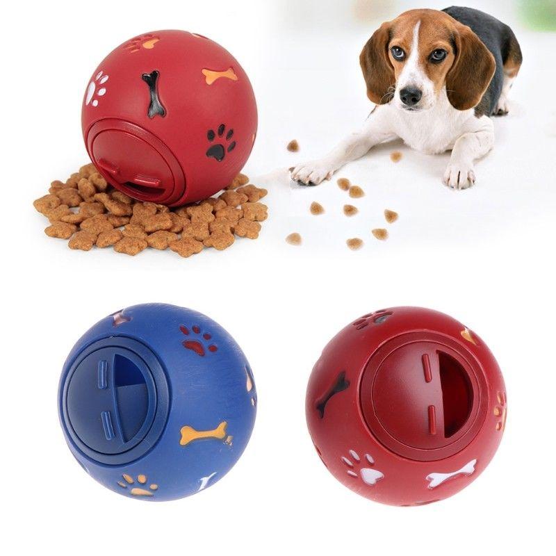 Versatile Pet Toys Food Dispenser Play Ball With Rotate Switch For Puppy Dog