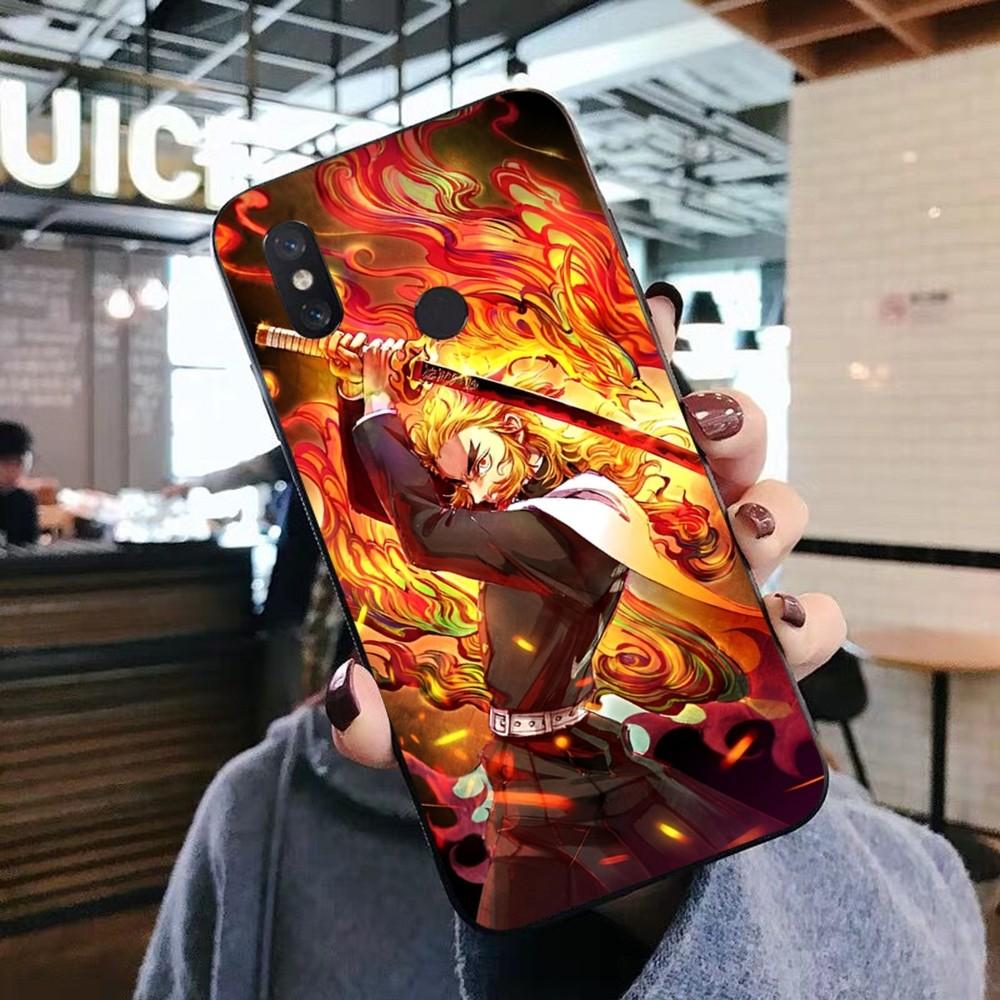 Rengoku Kyojuro Phone Case For Xiaomi Mi 5X 8 9 10 11 12 lite pro 10T PocoX3pro PocoM3 Note 10 pro lite