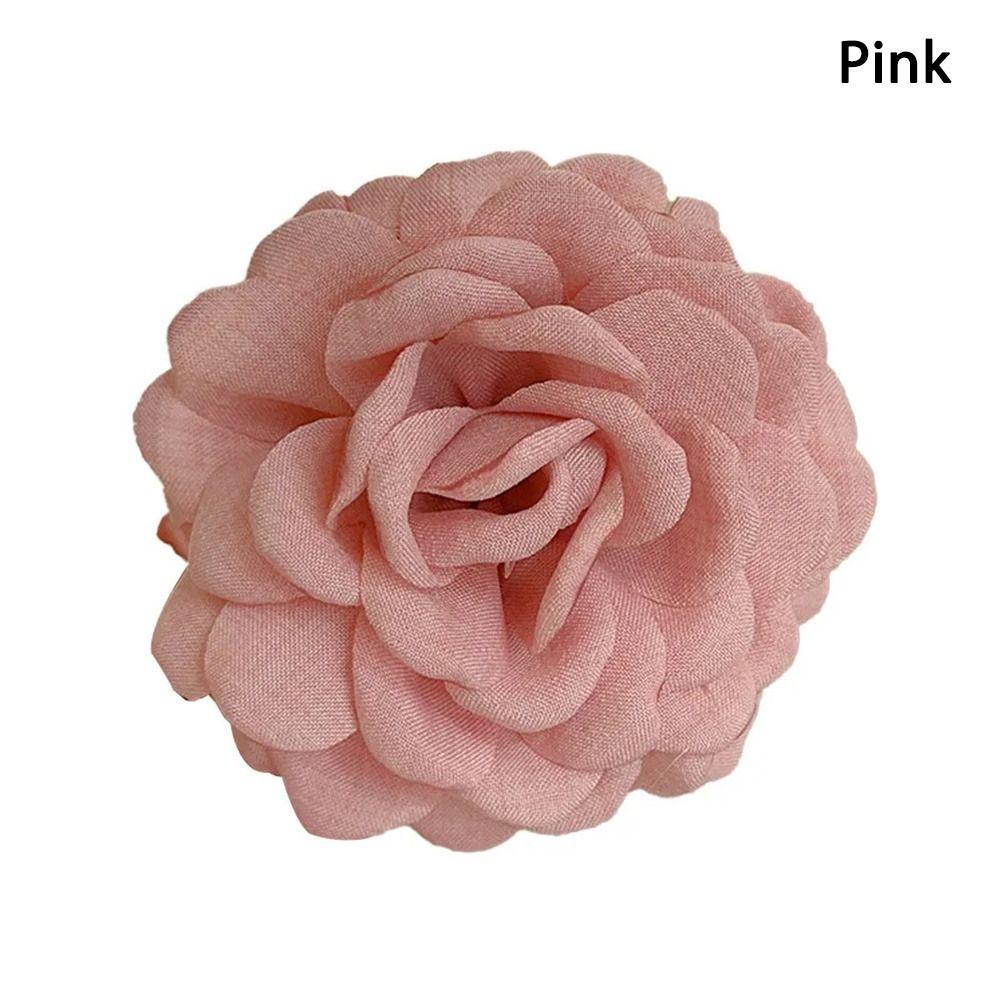 1 Stück Blumen Haarspangen Haarklammer Stoff Rose Blume Haarschmuck Langlebige Haarspange