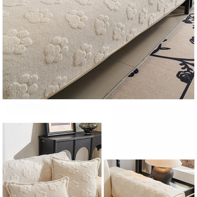 Shu cotton lint sofa cushion autumn and winter one-piece anti-skid anti-cat scratch seat cushion simple and high gram weight