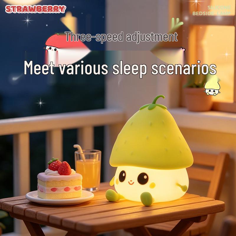 Creative Toast Bedside Lamp: Dimmable Night Light & Sleep Companion