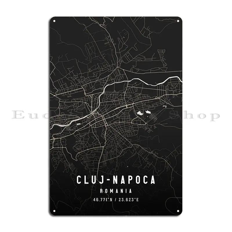 

Клуж-Напока Румыния Металлические таблички Настенный Декор Пещера Гараж Жестяная табличка для гаража Постер 20x30cm