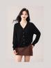 Plus Size Women's Korean Style Ice Silk Knit Cardigan - Single-Breasted, Long Sleeve, Thin Crochet Casual Outerwear