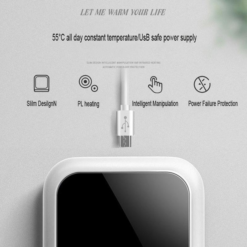 Nový USB ohřívač šálků na pitnou kávu pro kancelářský stůl Inteligentní elektrický ohřívač nápojů pro domácí kancelář se 3 nastaveními teploty