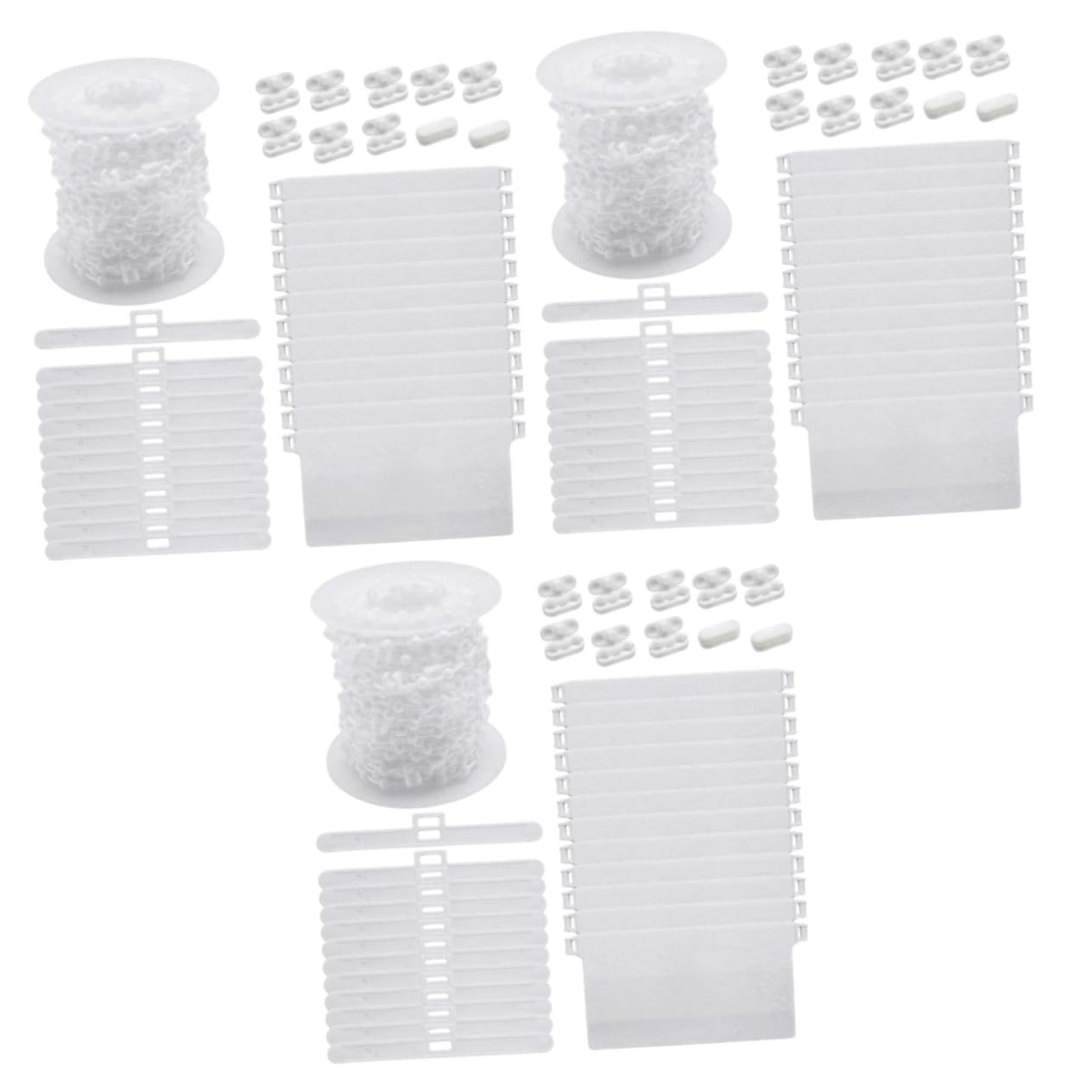 

NUOLUX Соединители цепочки из бусин для вертикальных жалюзи 89 мм, нижний набор пластиковых соединителей шнура для жалюзи, нижние грузики для вертикальных штор