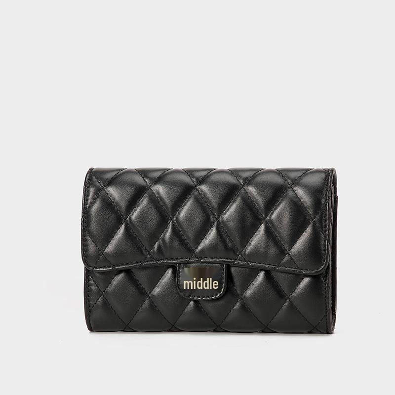 Korean Style Quilted Chain Bag - Women's 2025 Trendy Small Square Crossbody Bag for Elegant, Fashionable Looks