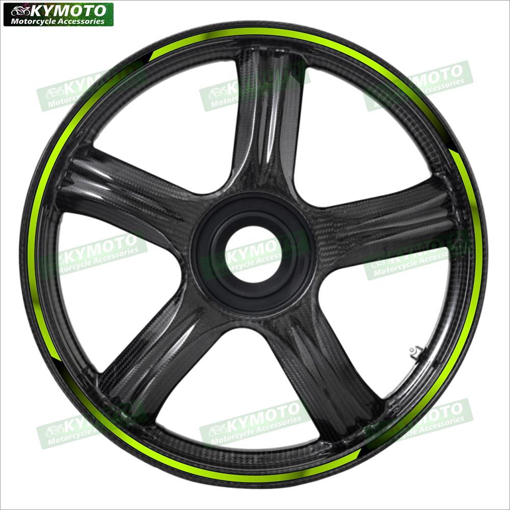 Для наклеек для мотоцикла Kawasaki 17-дюймовый передний и задний чехол царапина декаль колесо модифицированный водонепроницаемый светоотражающий обода