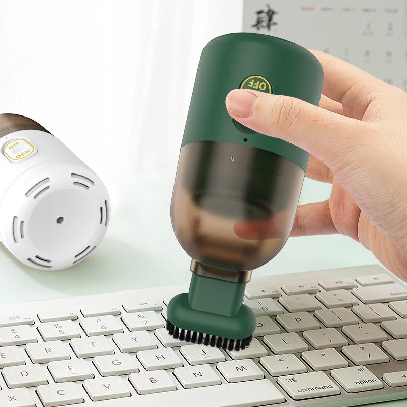 Mini Cordless Vacuum Cleaner Portable Removal Desktop Powerful Clean Usb Charging Desk Dust Cleaning For Office Laptop Keyboard