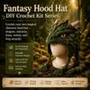 With Step-by-Step Guide Hood Hat Crochet Kit Animal Hood Hat Crochet Kit  for Adults&Kids Gift
