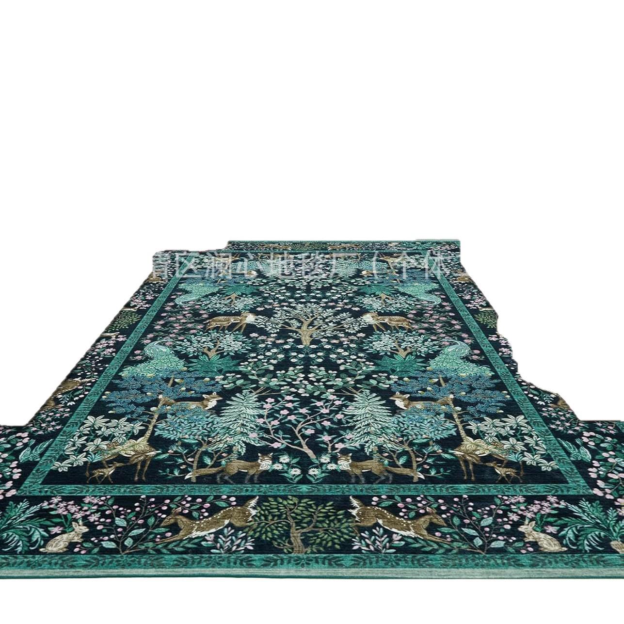 

Stain-Resistant Persian Carpet for Home, Easy-Clean Living Room & Bedroom Rug, Coffee Table Mat, In Stock 40x60 cm