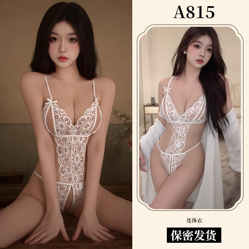 Sex Underwear Sexy Lace Onesie Women's Passion Suit Pure Desire Hollow Uniform Seduction A