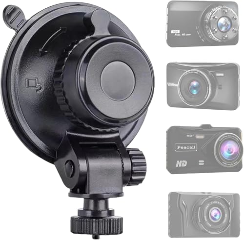 [Genuine iSportgo S501] Dash Cam Suction Cup Mount Suction Cup Holder Bracket General Type with 4mm Screw Adapter Compatible with CHORTAU OldShar